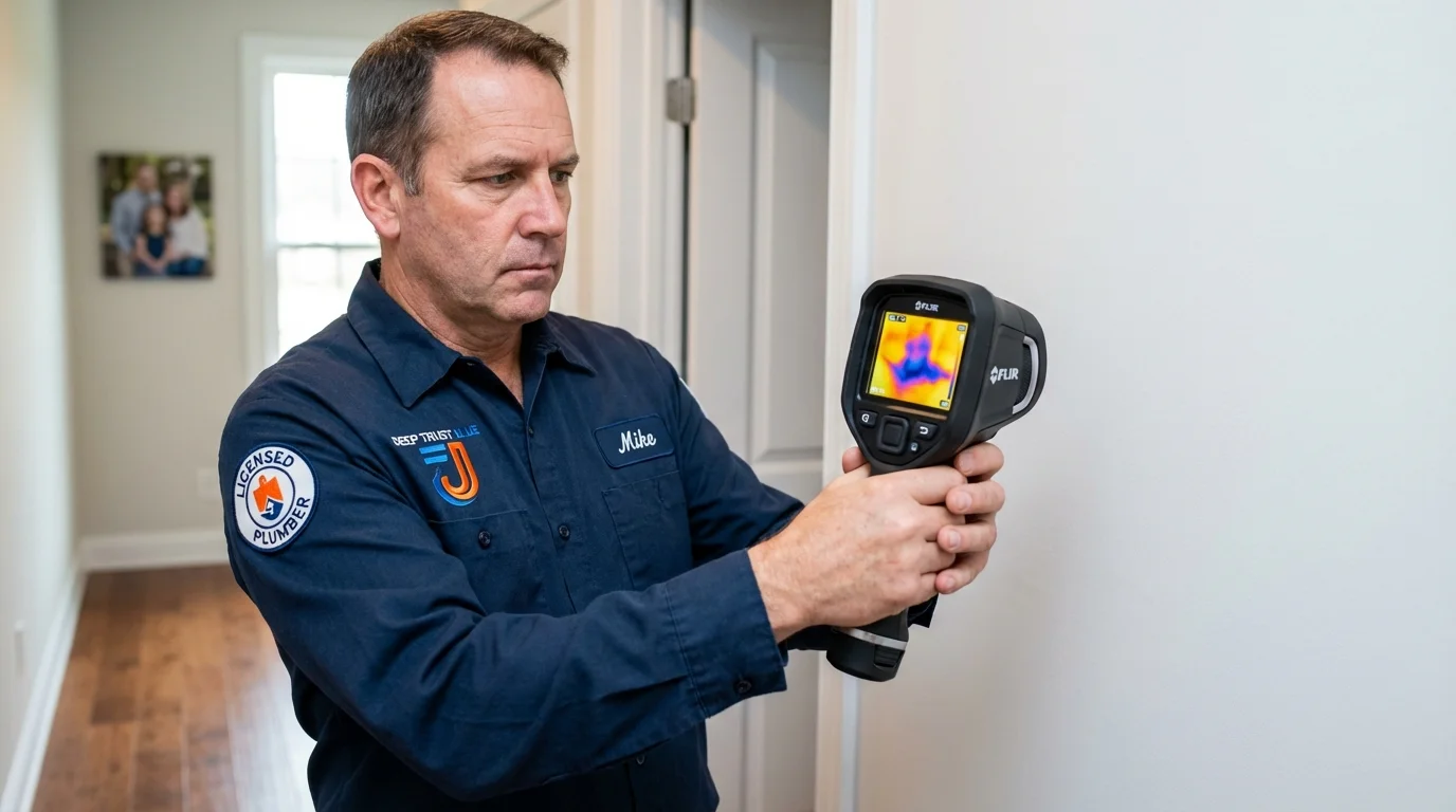 Thermal imaging leak detection by Johns Plumbing LLC in Maybrook