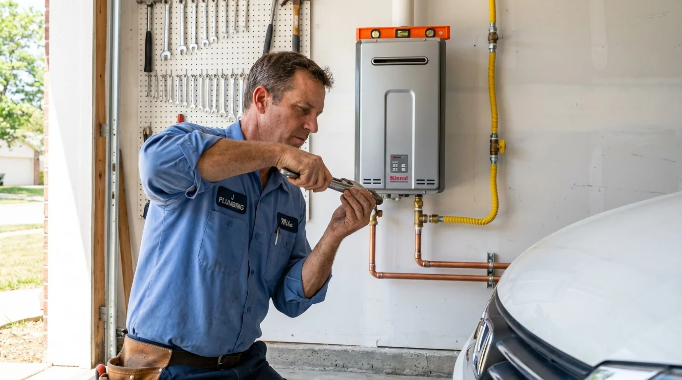 Tankless water heater installation by a Johns Plumbing LLC plumber in Maybrook